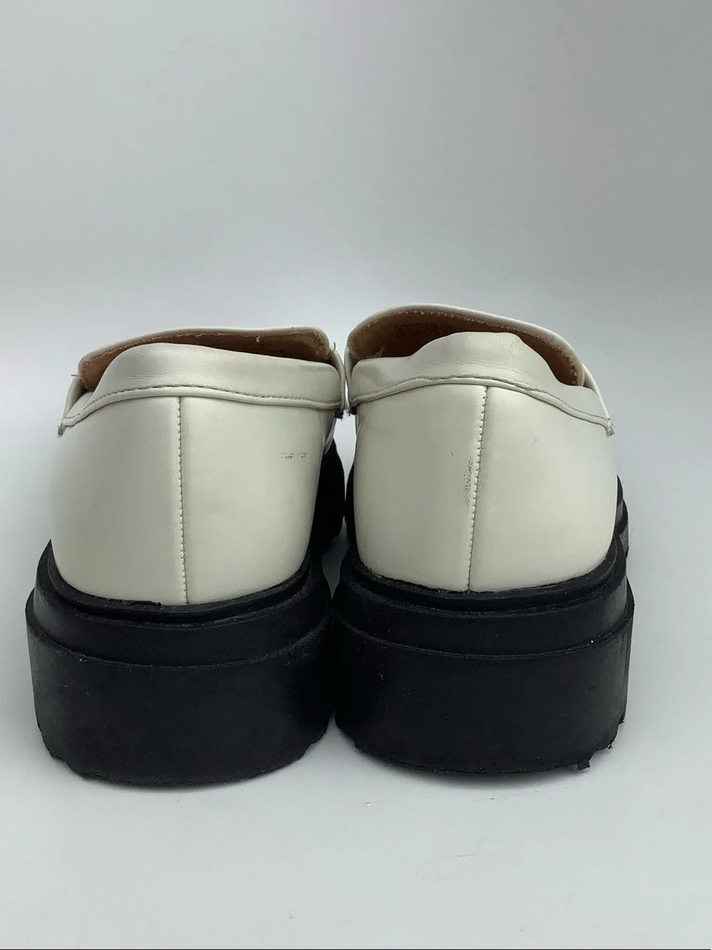 Britney Paris White Platform Loafers With Lug Soles Size 7 A New Day
